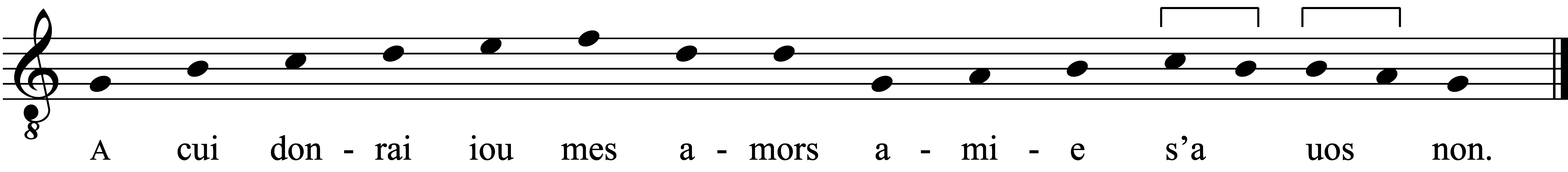 Refrain musical notation